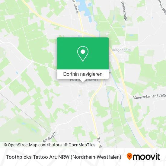 Toothpicks Tattoo Art Karte