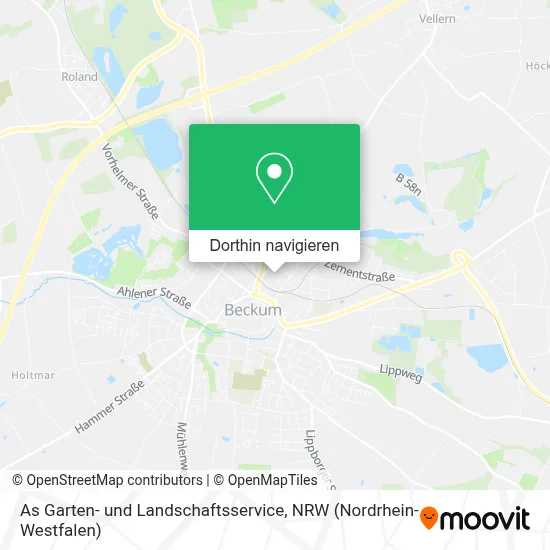 As Garten- und Landschaftsservice Karte