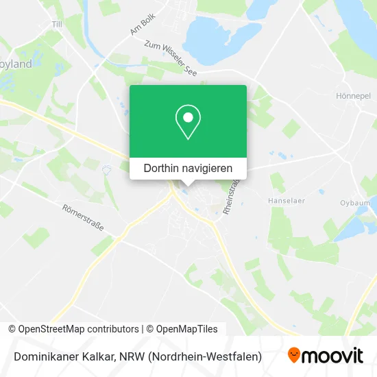 Dominikaner Kalkar Karte