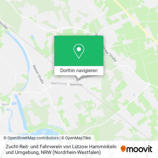 Zucht-Reit- und Fahrverein von Lützow Hamminkeln und Umgebung Karte