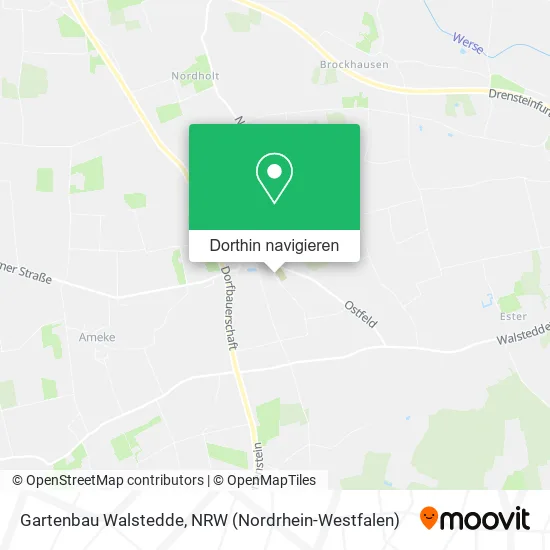Gartenbau Walstedde Karte