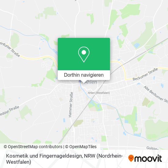 Kosmetik und Fingernageldesign Karte