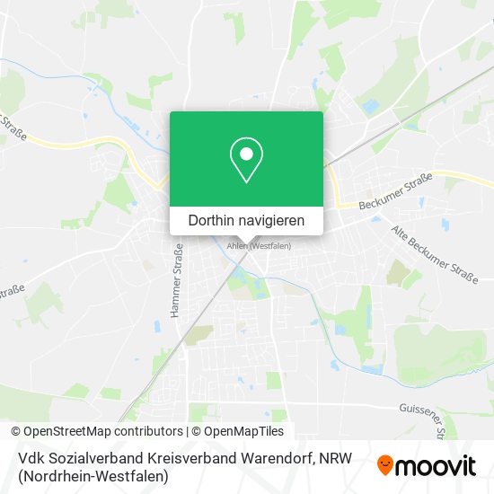 Vdk Sozialverband Kreisverband Warendorf Karte