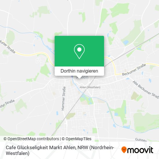 Cafe Glückseligkeit Markt Ahlen Karte