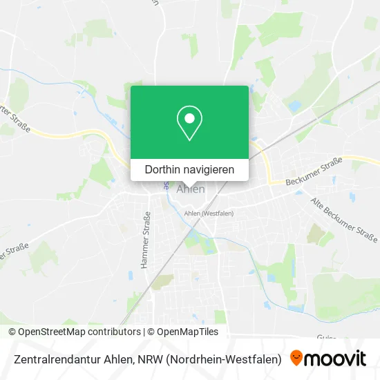 Zentralrendantur Ahlen Karte