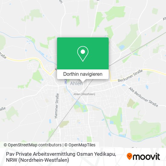 Pav Private Arbeitsvermittlung Osman Yedikapu Karte
