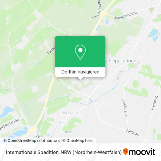 Internationale Spedition Karte