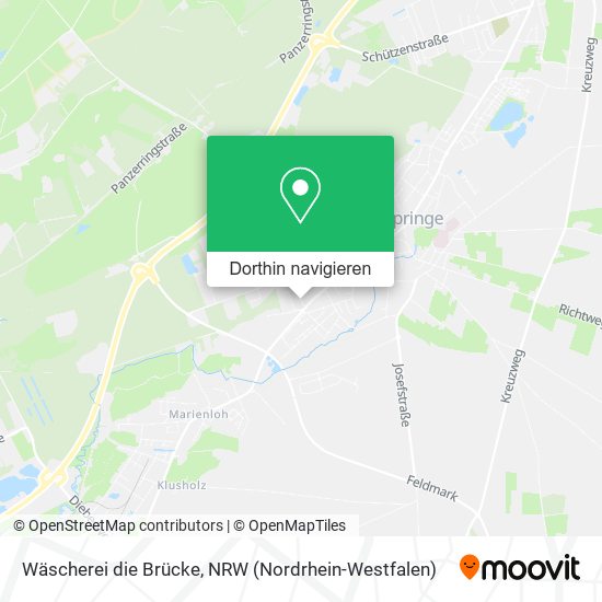 Wäscherei die Brücke Karte