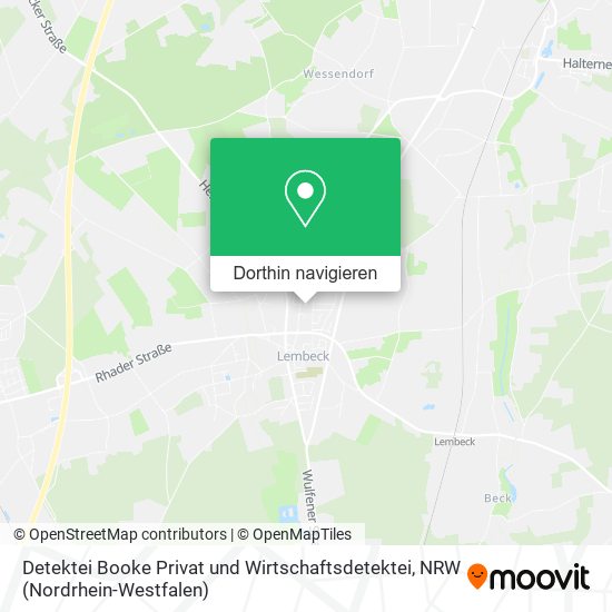 Detektei Booke Privat und Wirtschaftsdetektei Karte