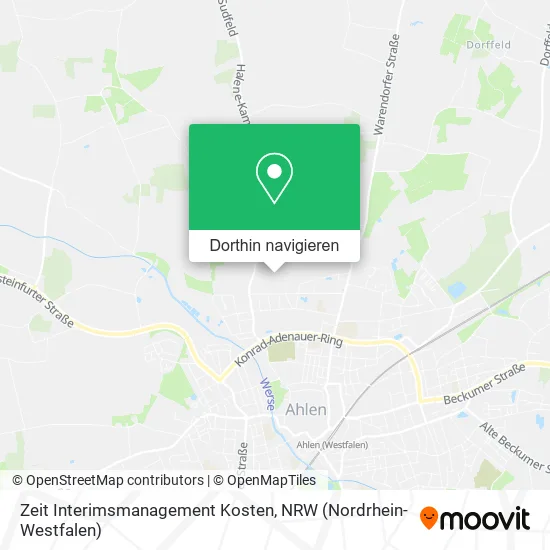 Zeit Interimsmanagement Kosten Karte