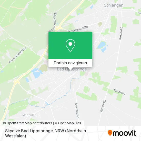 Skydive Bad Lippspringe Karte