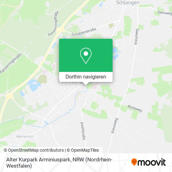Alter Kurpark Arminiuspark Karte