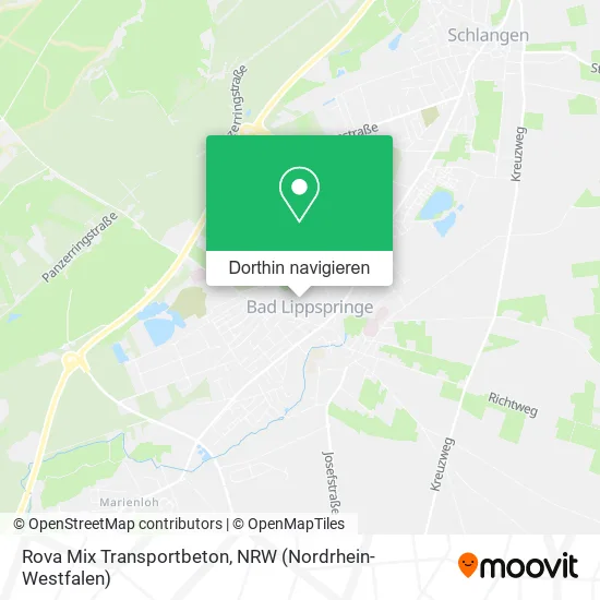 Rova Mix Transportbeton Karte