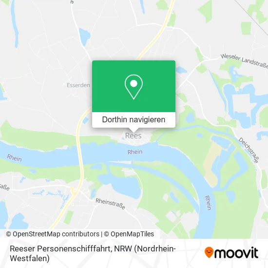 Reeser Personenschifffahrt Karte