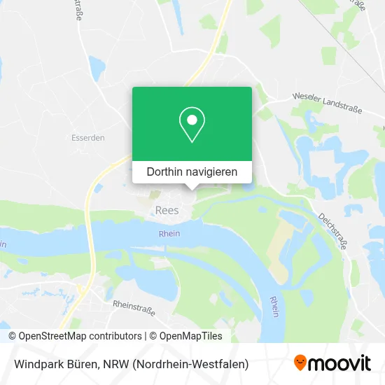 Windpark Büren Karte