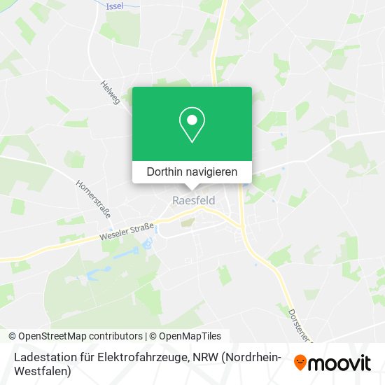 Ladestation für Elektrofahrzeuge Karte