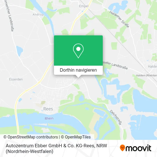 Autozentrum Ebber GmbH & Co. KG-Rees Karte