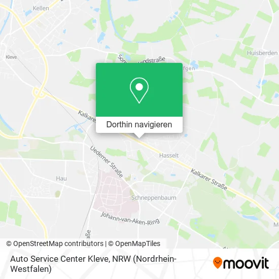 Auto Service Center Kleve Karte
