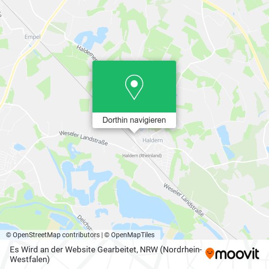 Es Wird an der Website Gearbeitet Karte