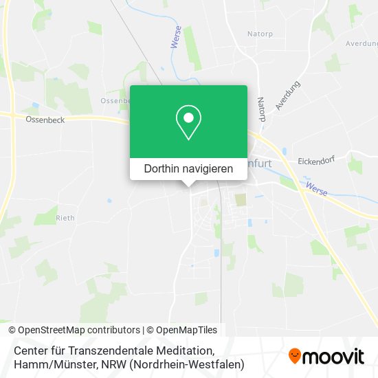 Center für Transzendentale Meditation, Hamm / Münster Karte