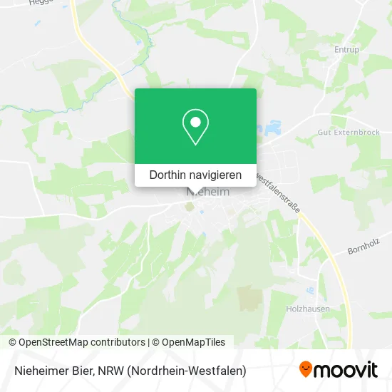 Nieheimer Bier Karte