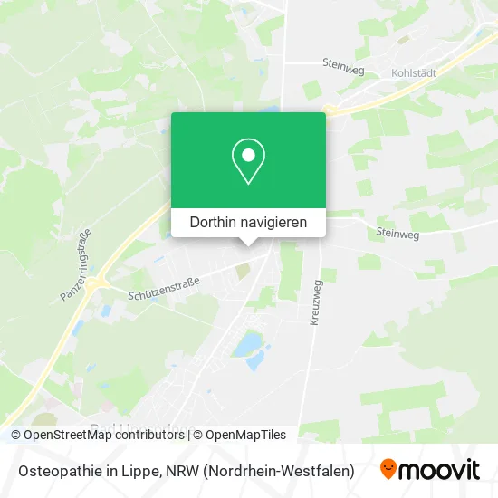 Osteopathie in Lippe Karte