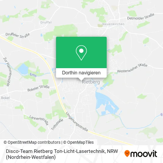 Disco-Team Rietberg Ton-Licht-Lasertechnik Karte