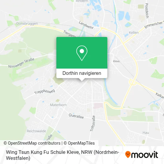 Wing Tsun Kung Fu Schule Kleve Karte