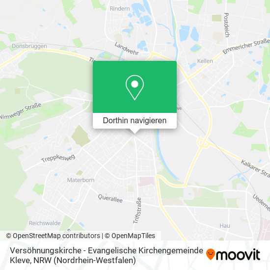 Versöhnungskirche - Evangelische Kirchengemeinde Kleve Karte