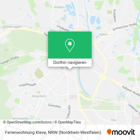 Ferienwohnung Kleve Karte