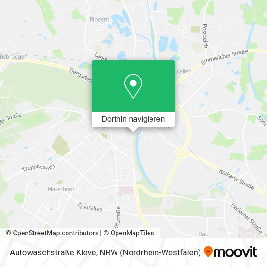 Autowaschstraße Kleve Karte