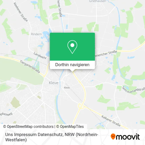 Uns Impressum Datenschutz Karte