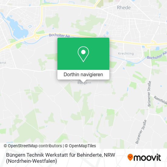 Büngern Technik Werkstatt für Behinderte Karte