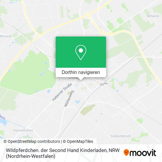 Wildpferdchen. der Second Hand Kinderladen Karte
