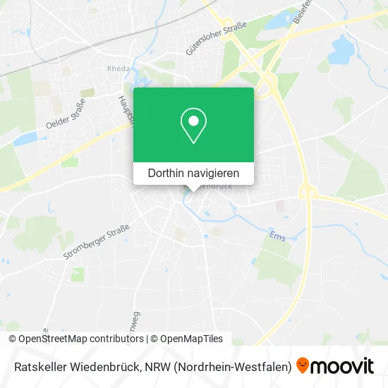 Ratskeller Wiedenbrück Karte