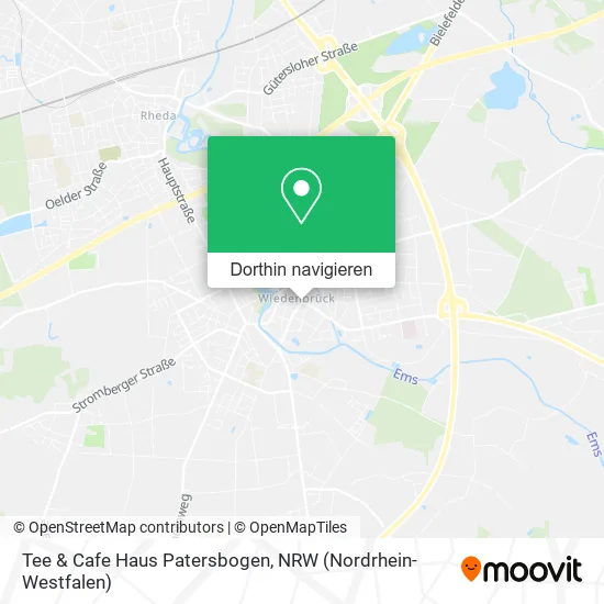 Tee & Cafe Haus Patersbogen Karte
