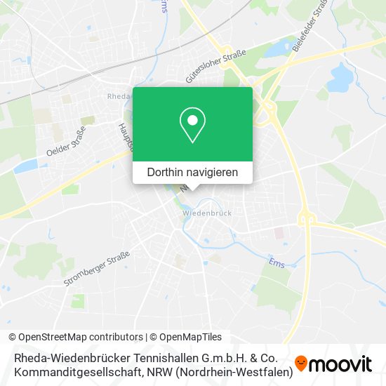 Rheda-Wiedenbrücker Tennishallen G.m.b.H. & Co. Kommanditgesellschaft Karte
