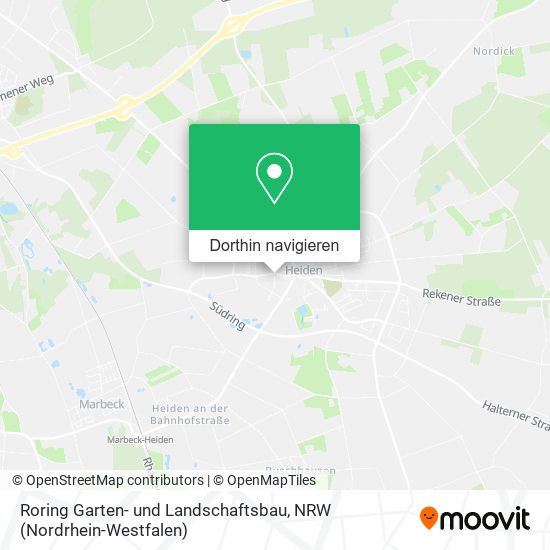 Roring Garten- und Landschaftsbau Karte