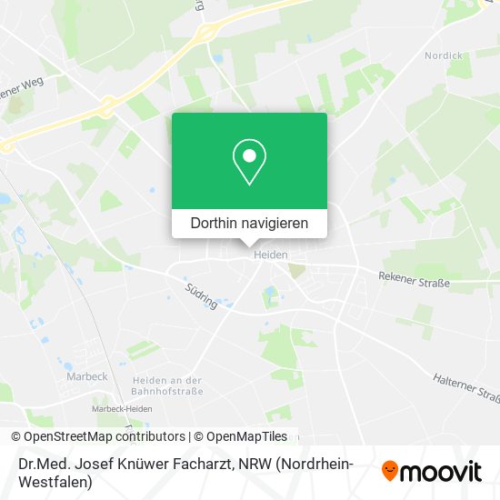 Dr.Med. Josef Knüwer Facharzt Karte