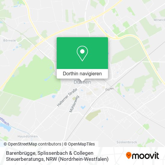Barenbrügge, Splissenbach & Collegen Steuerberatungs Karte