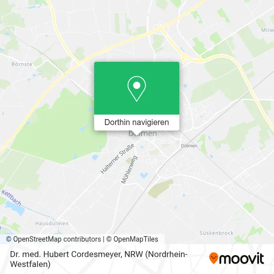 Dr. med. Hubert Cordesmeyer Karte