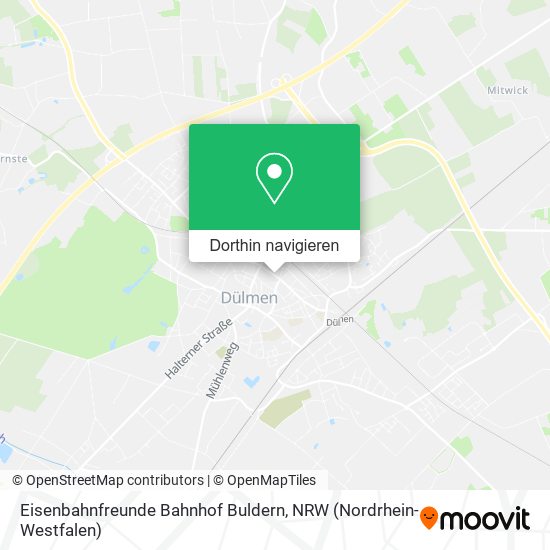 Eisenbahnfreunde Bahnhof Buldern Karte