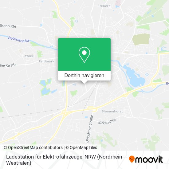 Ladestation für Elektrofahrzeuge Karte