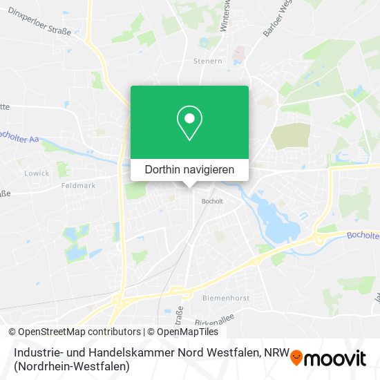 Industrie- und Handelskammer Nord Westfalen Karte
