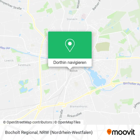 Bocholt Regional Karte