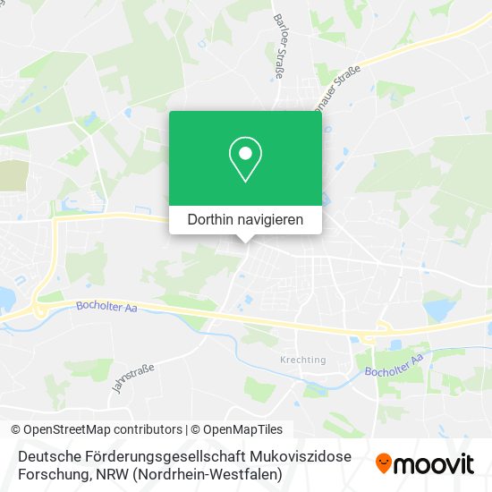 Deutsche Förderungsgesellschaft Mukoviszidose Forschung Karte