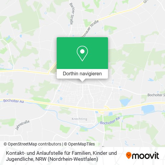 Kontakt- und Anlaufstelle für Familien, Kinder und Jugendliche Karte
