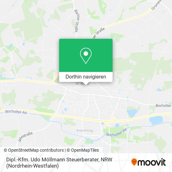 Dipl.-Kfm. Udo Möllmann Steuerberater Karte
