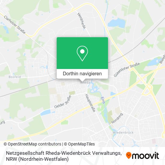 Netzgesellschaft Rheda-Wiedenbrück Verwaltungs Karte
