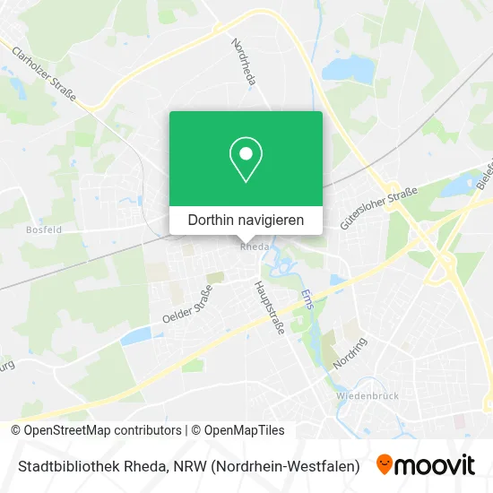 Stadtbibliothek Rheda Karte